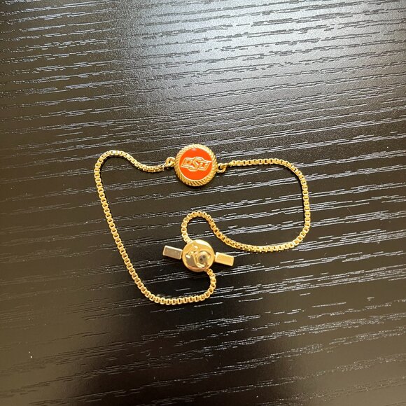 Rustic Cuff Oklahoma State University Charm Bracelet NWOT - Picture 2 of 4